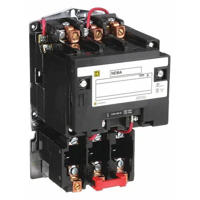SQUARE D Magnetic Motor Starter: Non-Reversing, 3 Poles, NEMA Size 2, 45 A - Non-Reversing Starters with Thermal Overloads