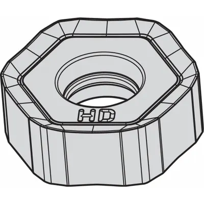 WIDIA Hexagon Milling Insert: HNPJ0704ANSNHD (MPN 5550907) - Machining