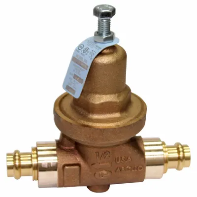 APOLLO Water Pressure Reducing Valve: NPT x Solder, 2 in Pipe Size, Bronze - High Capacity Water Pressure Regulators
