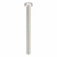 Pan head machine screws for general fastening into tapped holes or with nuts. Made from 316 stainless steel with a plain finish. Phillips drive, #1 drive size. Length 40 mm. 100 pieces per pack.