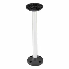 This tower light base serves as a mounting accessory for modular tower light systems. It provides a stable foundation for stacking light modules, enabling visual status indication on machinery, conveyors, and process equipment. Overall height is 10 1/2 inches.