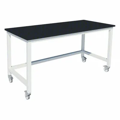 INSTOCK Heavy Duty Table: 30 in Overall Wd, 36 in Overall Ht, 7 ft Overall Lg, Phenolic - Fixed-Height Laminate Surfaced Lab Tables