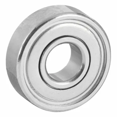 EZO Miniature Ball Bearing: R3, Dbl Shield, 3/16 in Bore, 1/2 in OD, 0.196 in Wd - High-Precision Radial Ball Bearings