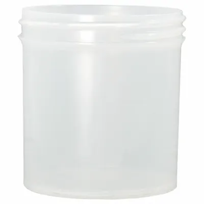 QORPAK Jar: Polypropylene, 16 fl oz, 89 mm Body Dia, 89-400 mm Screw Closure Size - Polypropylene Lab Jars
