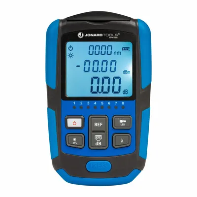 JONARD TOOLS Mini Optical Power Meter: Single & Multi-Mode, Multi-Mode/Single-Mode - Optical Power Meters & Kits for Loss Testing