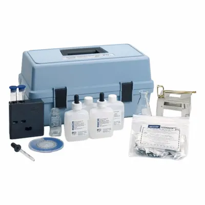 HACH Phosphate Test Kit: Organophosphonate, 0.1 to 4 mg/L PO₄/1 to 40 mg/L PO₄ - Water Quality Test Kits