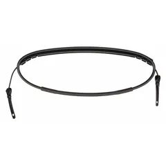 Goggle retainer accessory designed to secure safety goggles to hard hats or headgear, preventing loss or displacement during movement. Suitable for industrial environments where eye protection must remain in place.