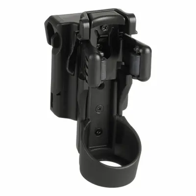 BRITE-STRIKE Holster: Clamp Mount, For 2 in Belt Wd, Black, Polymer - Flashlight Holsters & Cases