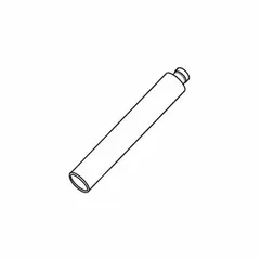Steel rod hanger with zinc-plated finish for corrosion resistance. Designed to secure threaded rod to concrete and masonry surfaces. Used in mechanical, electrical, and plumbing installations for hanging overhead equipment, conduit, or piping.