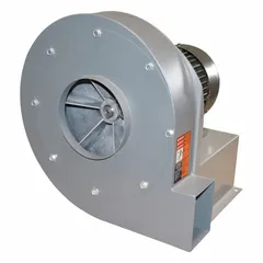 Direct-drive blower with included drive pack, delivering 575 cfm at 4 inches static pressure. Features a totally enclosed motor and operates on 230/460 V power. Suitable for industrial ventilation, material handling, and dust collection applications requiring movement of air through ductwork or against system resistance.