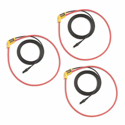 FLUKE Flexible Current Probe: CAT III 1000V/CAT IV 600V, Binder, 36 in Jaw Opening - Flexible Current Probes