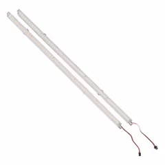 This 4 ft long, 11/16 in wide, 1/16 in thick polycarbonate light diffuser features a frosted finish and smooth pattern. It snaps onto compatible T8 retrofit LED fixtures to soften and distribute light evenly, reducing glare in linear lighting installations.