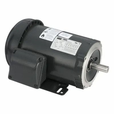 Dayton General Purpose Motor: C-Face/Rigid Base Mount, Totally Enclosed Fan Cooled - C-Face with Rigid Base 3-Phase General Purpose AC Motors