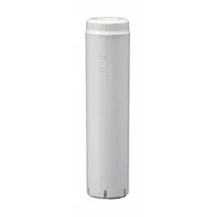 Under-sink water filter cartridge with carbon media reduces chlorine. 5-micron rating improves taste and odor. Service life of 1,000 gallons. Suitable for residential point-of-use filtration systems.