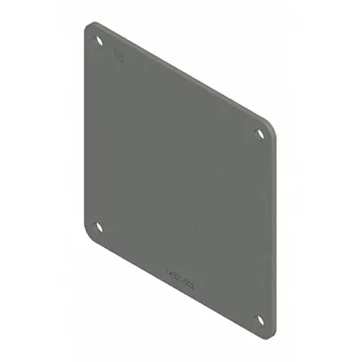HOFFMAN F44WP End Cap for Dust-Tight Wireway, 4x4x5-3/8 in, Steel - End Caps for Dust-Tight Wireways