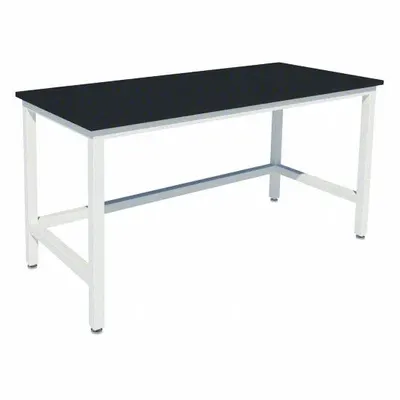 INSTOCK Heavy Duty Table: 24 in Overall Wd, 36 in Overall Ht, 5 ft Overall Lg, Phenolic - Fixed-Height Laminate Surfaced Lab Tables