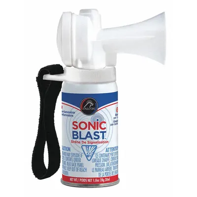 SONIC BLAST Personal Safety Horn: 112 dB, 1 oz Net Wt, Plastic, 10 ft Coverage - Personal Safety Horns