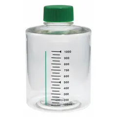 Roller Bottle: Polystyrene, 1 L, Sterile, with Cap