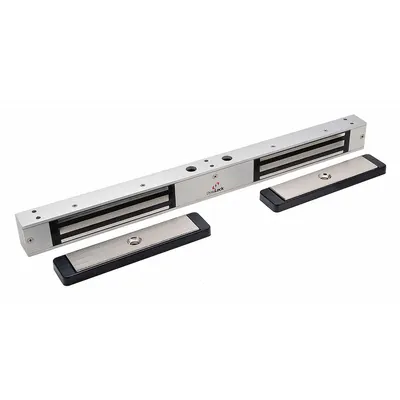 DYNALOCK 2522 Double-Door Magnetic Lock, Aluminum, Instantaneous Release - Double-Door Magnetic Locks