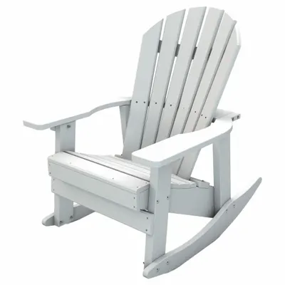 ULTRASITE Adirondack Chair, White, Vandal Resistant, Resinwood - Adirondack Chairs