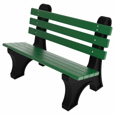 ULTRASITE Comfort Park Avenue Vandal Resistant Resinwood Bench - Vandal Resistant Resinwood Benches