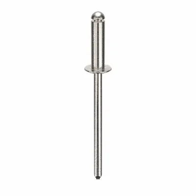 POP AVDEL Domed-Head Blind Rivet, 0.122" dia, 1.534" L, 500 PK - Domed-Head Blind Rivets
