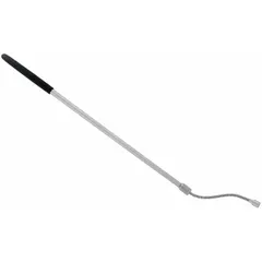 This magnetic pickup tool features a neodymium magnet with a lifting capacity of 0 to 4.9 lb. It has a fixed shaft and a straight, vinyl-covered handle. Used for retrieving ferrous metal objects from confined or hard-to-reach areas in maintenance, automotive, and industrial settings.