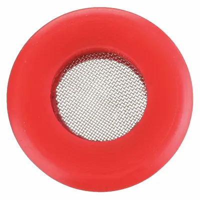 VELVAC Gladhand Seal: Closed Face Seal, Includes Screen, 0.37 in Thick, Red, 74A-76A - Polyurethane Gladhand Seals