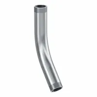 This 45° aluminum elbow is used to change the direction of rigid metal conduit (RMC) runs. It has a 4 in trade size, NPT threads, and an overall length of 28 13/32 in. Complies with UL 6A and ANSI C80.5 standards