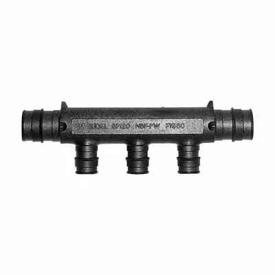 UPONOR EP Multi-port Tee, 1 in x 3/4 in, Polymer, 73 psi - Plumbing & Heating Branch Manifolds