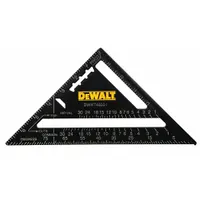 DEWALT Rafter Square: 7 in Square Size, Aluminum, Scribe Line Notches for Marking Rip Cuts, 1/8 in (MPN DWHT46031)