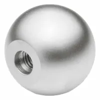 JW WINCO Ball Knobs: Ball, Stainless Steel, M10 Thread, 18 mm Thread Lg, 40 mm Dia (MPN 319-NI-40-M10-C)