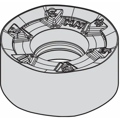 WIDIA Round Milling Insert: RNGJ1204M0SMM (MPN 5520351) - Round (R) Indexable Milling Inserts
