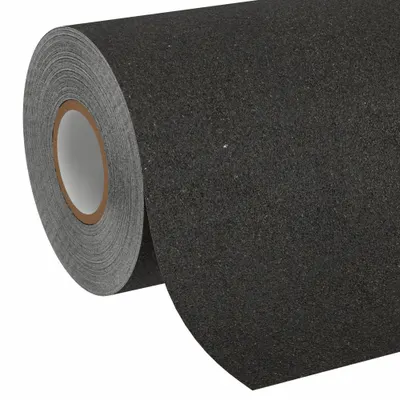 3M Anti-Slip Tape: Coarse, 60 Grit Size, Solid, Black, 12 in x 60 ft, 36 mil Tape Thick - Medium Traffic Antislip Tape