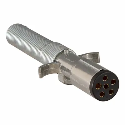 BUYERS PRODUCTS Trailer Connector: 6-Way, Metal, Spring - Fleet and Vehicle Maintenance