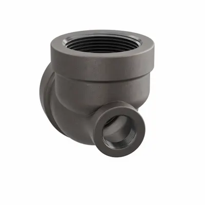 ANVIL Low-Pressure Threaded Pipe Tee, 2-1/2 x 1 x 2-1/2 in, Class 125 Cast Iron - Low-Pressure Threaded Pipe Fittings