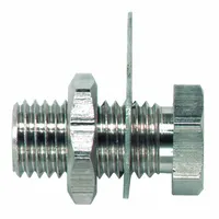 Banana Jack: 5/8 in Lg, Brass, 2,500 V Max Volt, 15 A Max Current, Silver (MPN 3267)