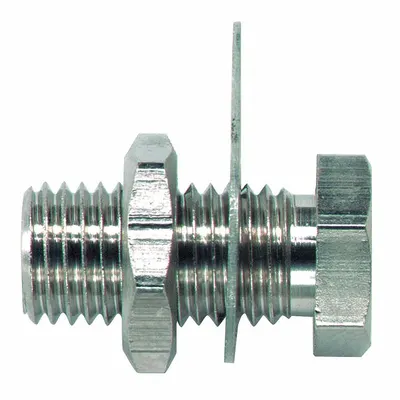 POMONA Banana Jack, 5/8 in Lg, Brass, 2,500 V Max Volt, 15 A Max Current, Silver - Banana Jacks