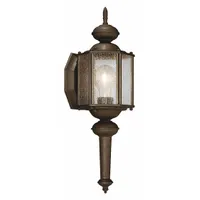 Wall Lantern: Incandescent, 100 W, 120V AC, 13 1/2 in Overall Ht, Aluminum Housing Material (MPN P5773-20)