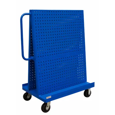OEM APPROVED VENDOR A-Frame Mobile Pegboard Rack Kit, 24 in x 42 in x 52 in, Blue - A-Frame Mobile Pegboard Rack Kits