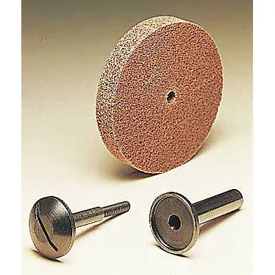SCOTCH-BRITE CP-UW Unitized Wheel: 3 in Dia x 1 in W - Deburring Wheels for Carbon Steel & Soft Metals