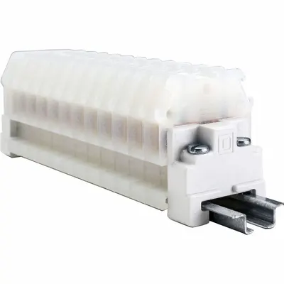SQUARE D Terminal Block: Track Mounting Type, Box Lug Wire Termination - Pass-Through Blocks