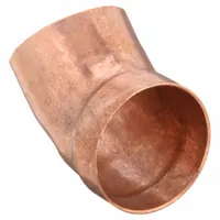 Wrot copper sweat fitting elbow for drain, waste, and vent systems. 3-inch CTS connections with cup x FTG configuration. Requires soldering for installation