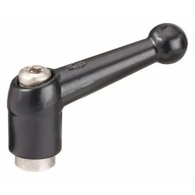 KIPP Ball-Style Adjustable Handle with Threaded Hole, M5, 39 mm Length - Ball-Style Adjustable Handles with Threaded Hole