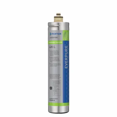 EVERPURE Quick-Connect Water Filter: 0.5 micron, 0.5 gpm, 1,000 gal - Quick-Connect Drinking Fountain & Beverage Machine Water Filters