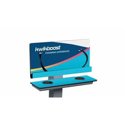 KWIKBOOST Add-On Wireless Charging Ledge: (2) Wireless Charging - Pedestal