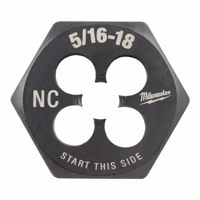 MILWAUKEE Solid Hex Rethreading Die - Solid Hex Rethreading Dies