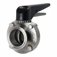 DIXON Butterfly Valve: 1 in Pipe Size, Clamp, 140 psi Max. Pressure (CWP), 304 Stainless Steel, 24 (MPN L5107S100CC-P)