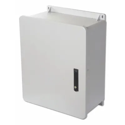 WIEGMANN Enclosure: Fiberglass, 24 in x 20 in x 10 in, NEMA 1/12/3R/4X/6P, Hinged - Fiberglass Submersible Enclosures