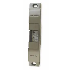 This electric strike combines cylindrical and mortise functionality, constructed in stainless steel with a 9 in height. It operates on 12V input voltage and is rated Heavy Duty (Performance Duty Rating 1). Suitable for access control applications requiring secure door-latching in commercial and industrial settings.